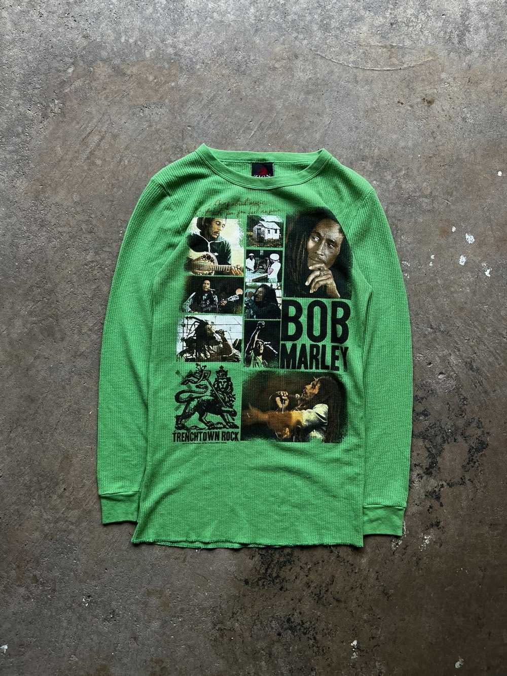 Bob Marley × Vintage Y2K BOB MARLEY WAFFLE LONG S… - image 1