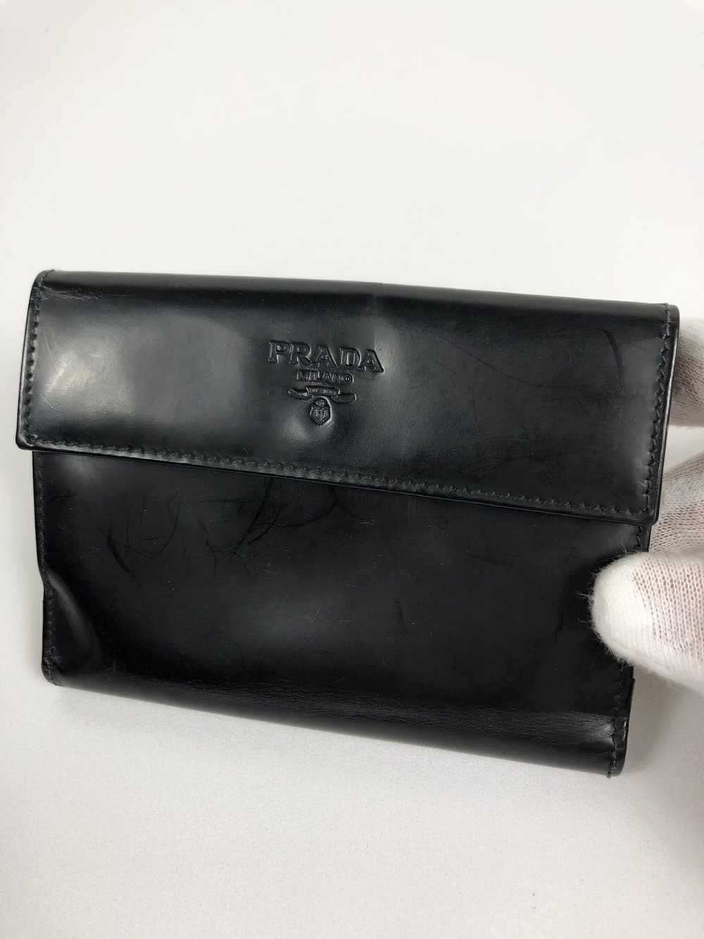 PRADA of MILANO Black Vitello Leather Briefcase / Lawyer - Doctor Bag -  ITALIA