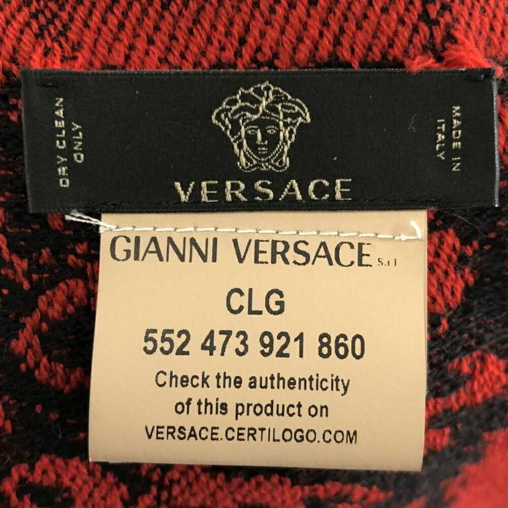 Versace VERSACE stole red wool made in Italy Vers… - image 6