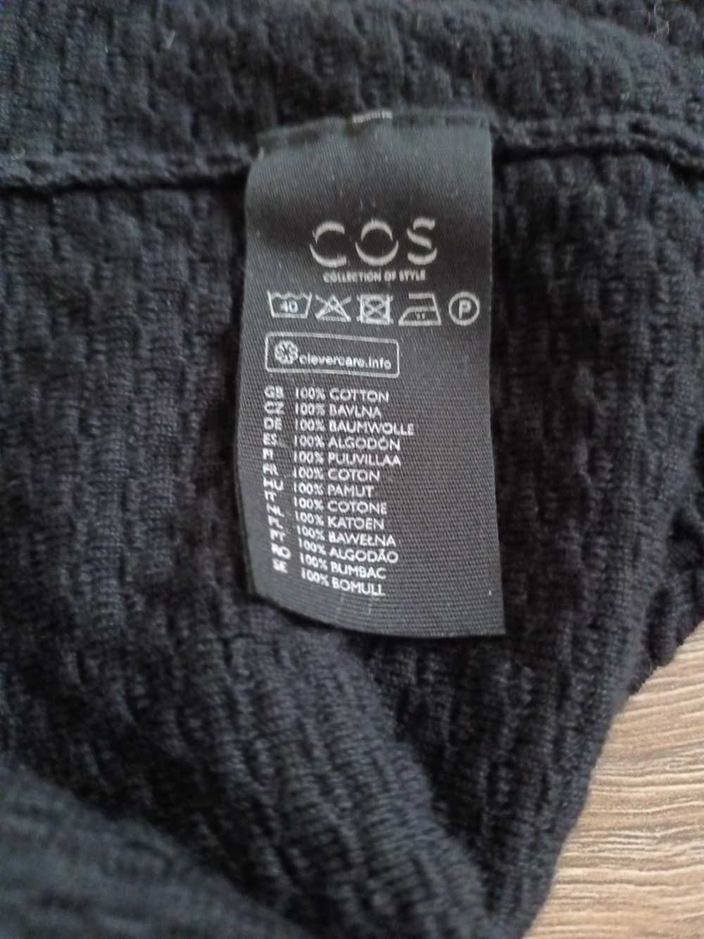Cos COS Womens Waffle Knit Black Sweater Size XS - image 5