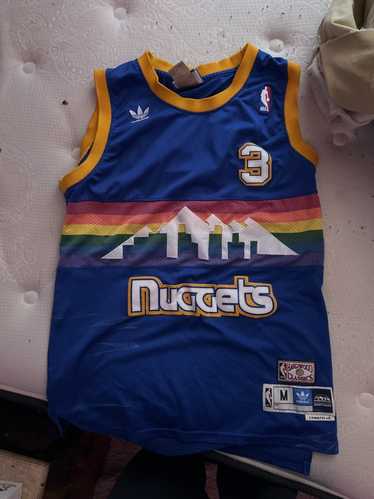 1975-76 DENVER NUGGETS ANTHONY #15 REEBOK HARDWOOD CLASSICS JERSEY (AW -  Classic American Sports