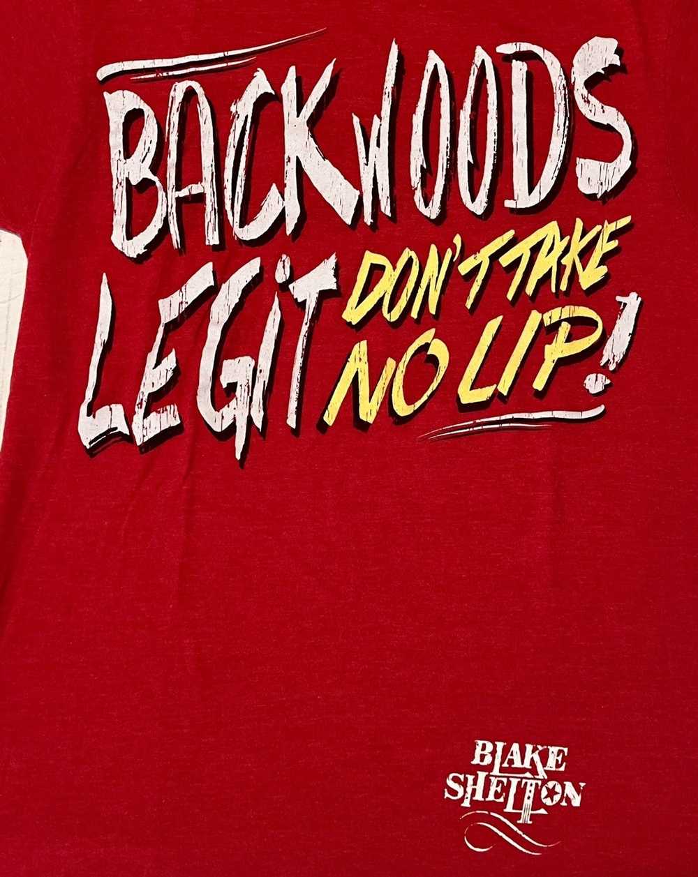 Band Tees × Streetwear Blake Shelton, backwoods l… - image 3