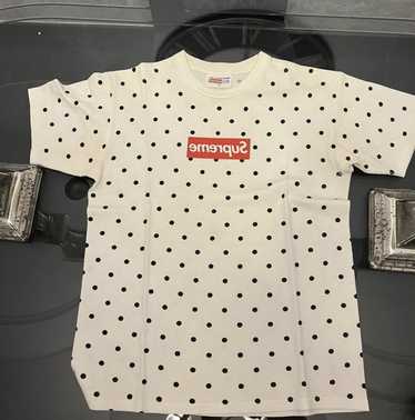 Supreme cdg box clearance logo tee polka dot