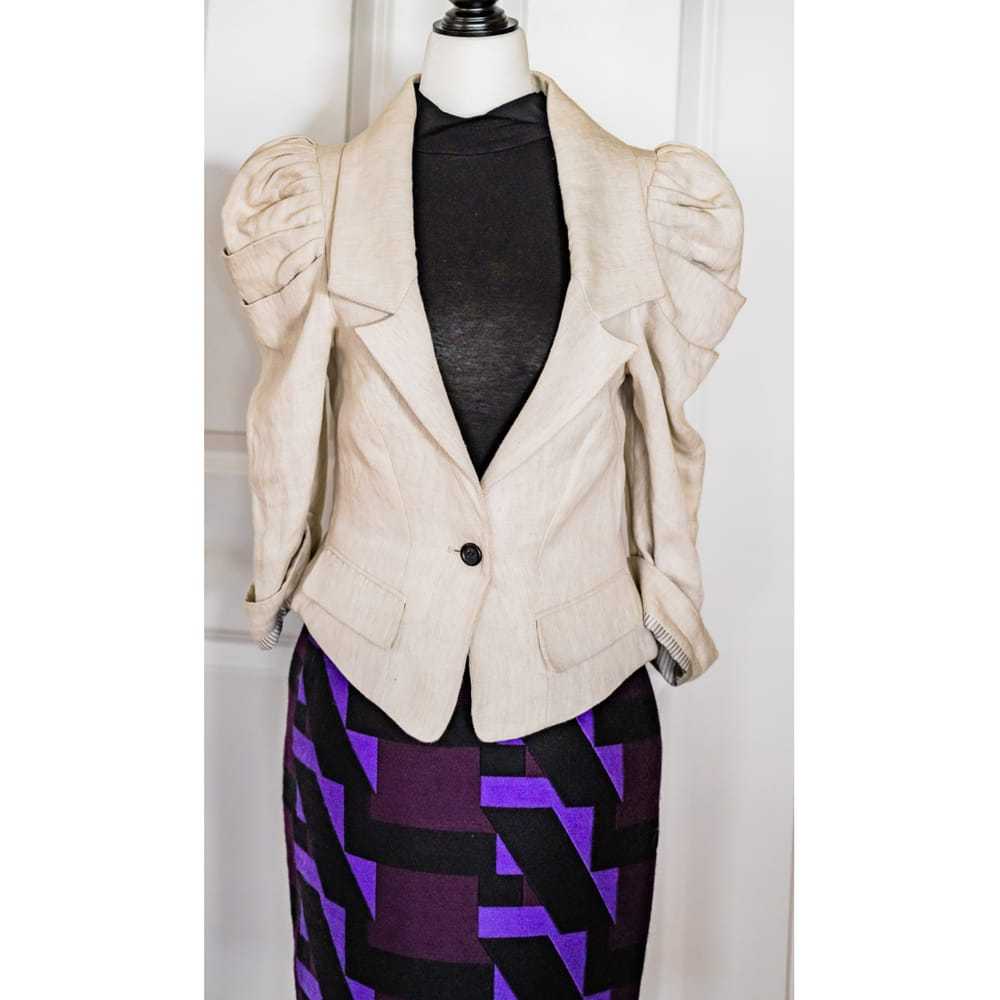 Versace Wool mid-length skirt - image 5