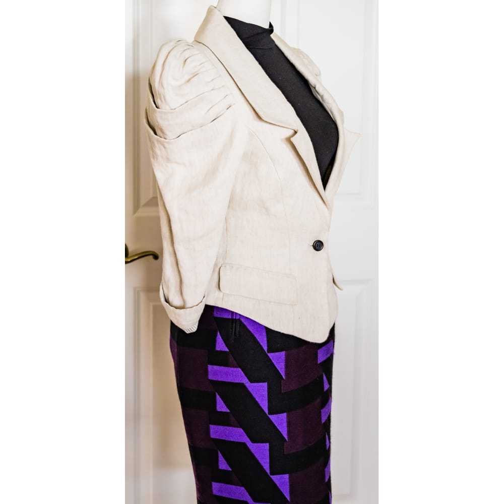 Versace Wool mid-length skirt - image 6
