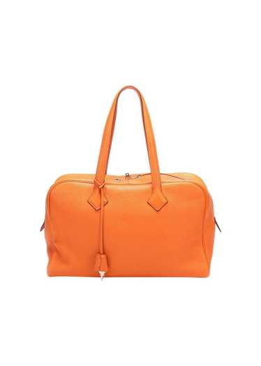 Shop HERMES Victoria ii fourre-tout 35 bag (H082923CKAC) by