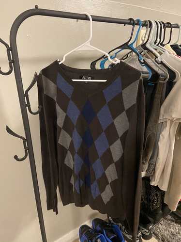 Apt. 9 Brown Checkered Sweater