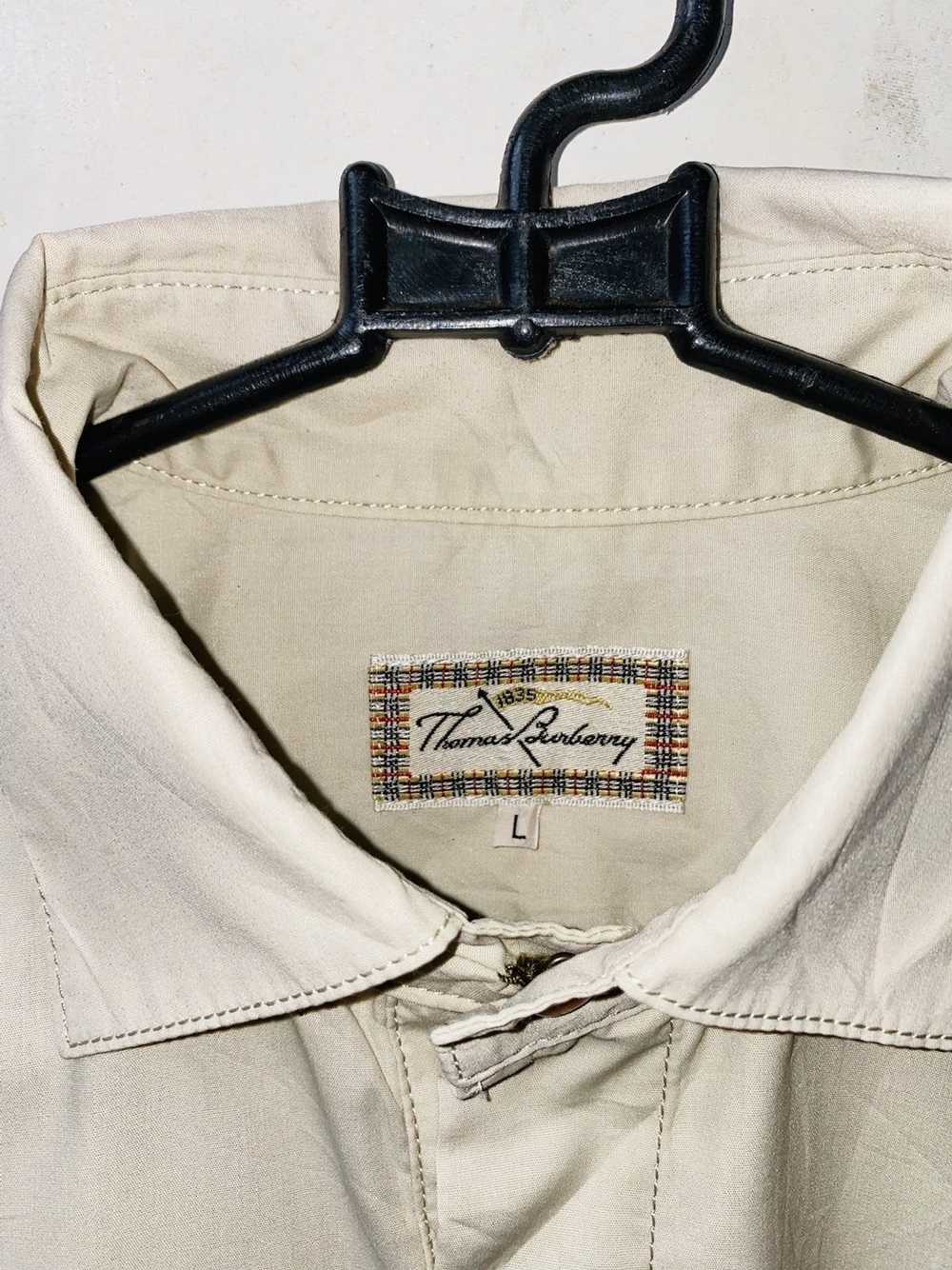 Burberry Thomas Burberry Rare Archived Half Shirt - image 4