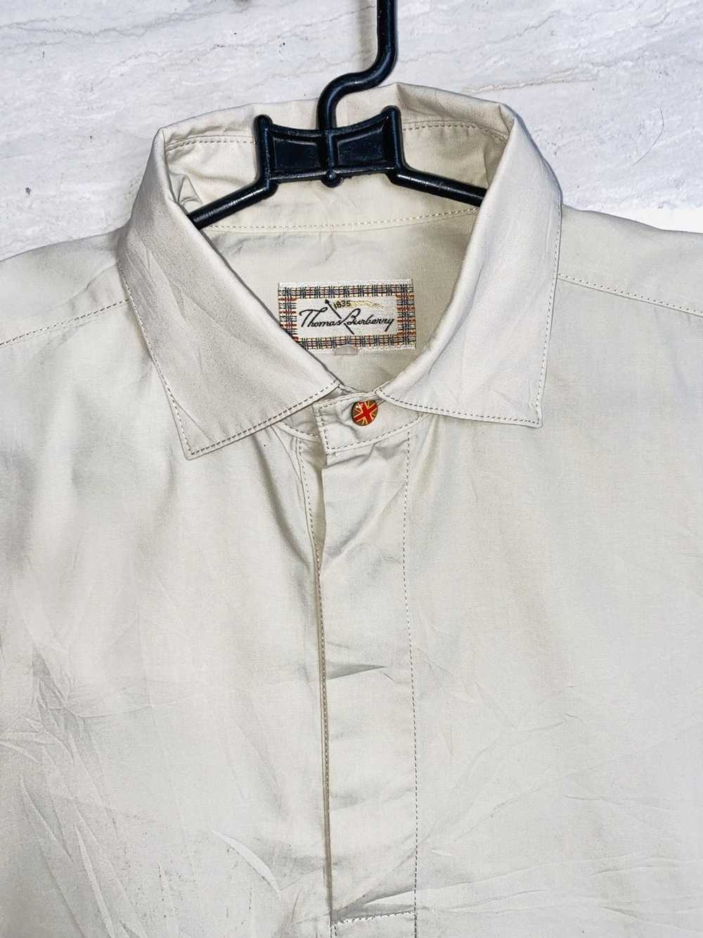 Burberry Thomas Burberry Rare Archived Half Shirt - image 8