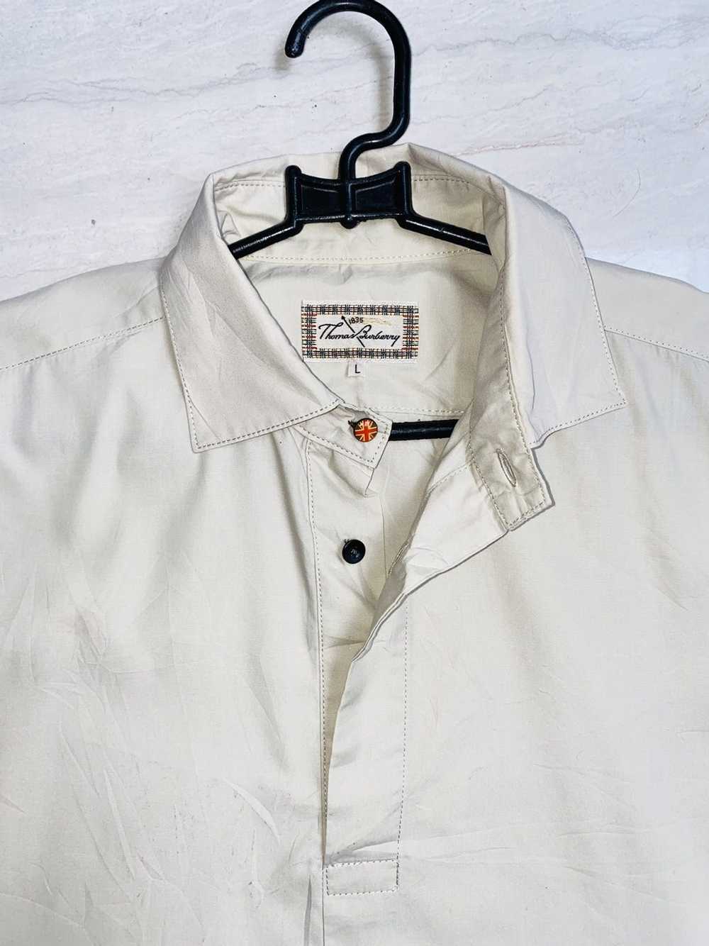 Burberry Thomas Burberry Rare Archived Half Shirt - image 9