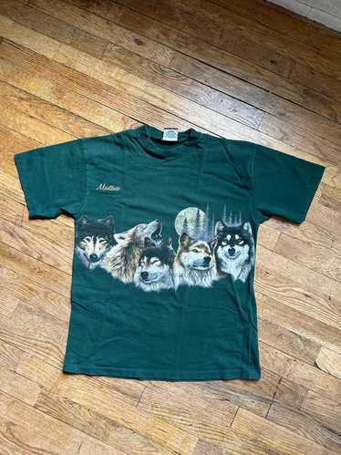 Montana Wolf Print Tee