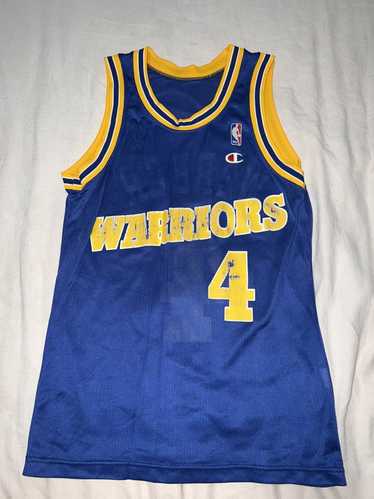 Vintage 1998 Golden State Warriors John Starks Champion Jersey Sz.48