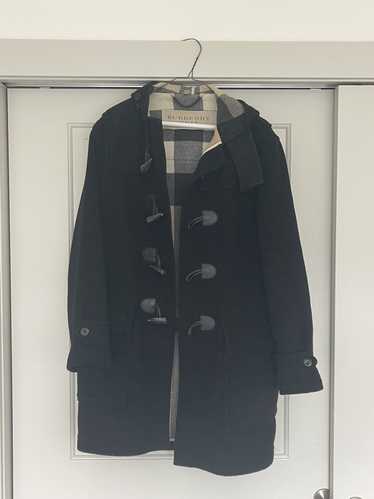 Burberry Navy Burberry Brit Long Wool Jacket