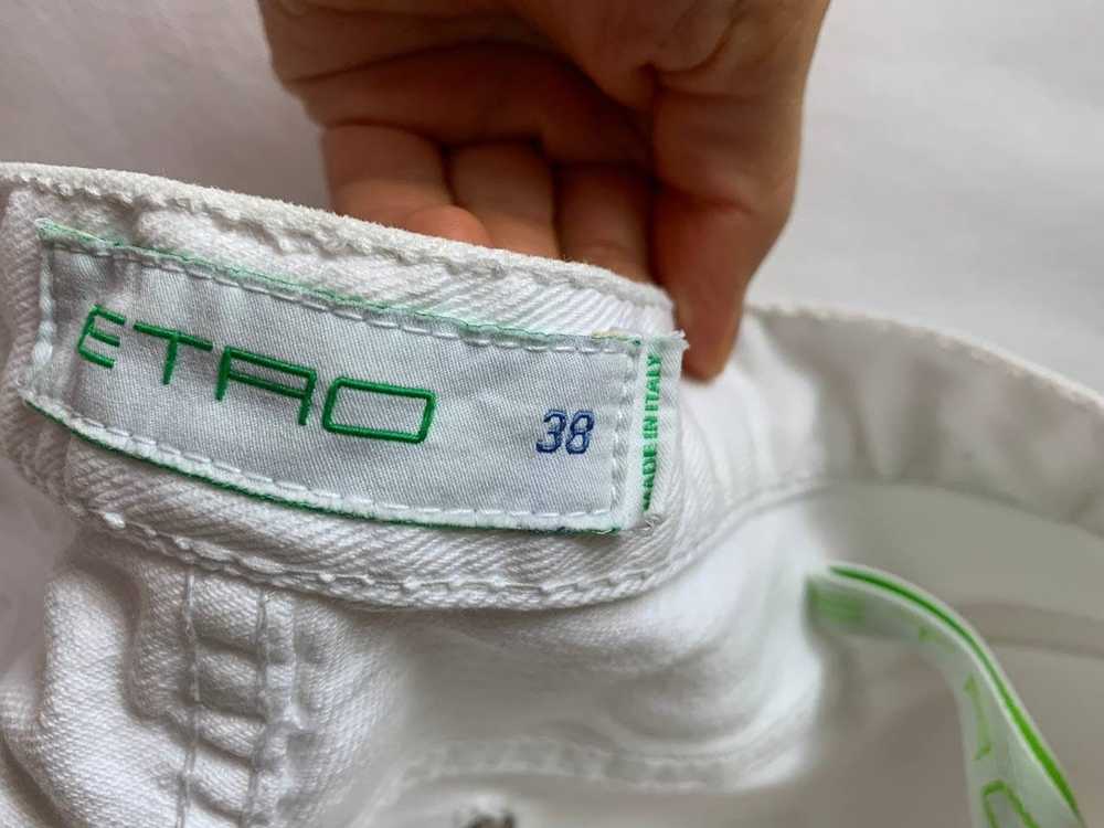 Etro × Italian Designers ETRO Milano White Denim … - image 3