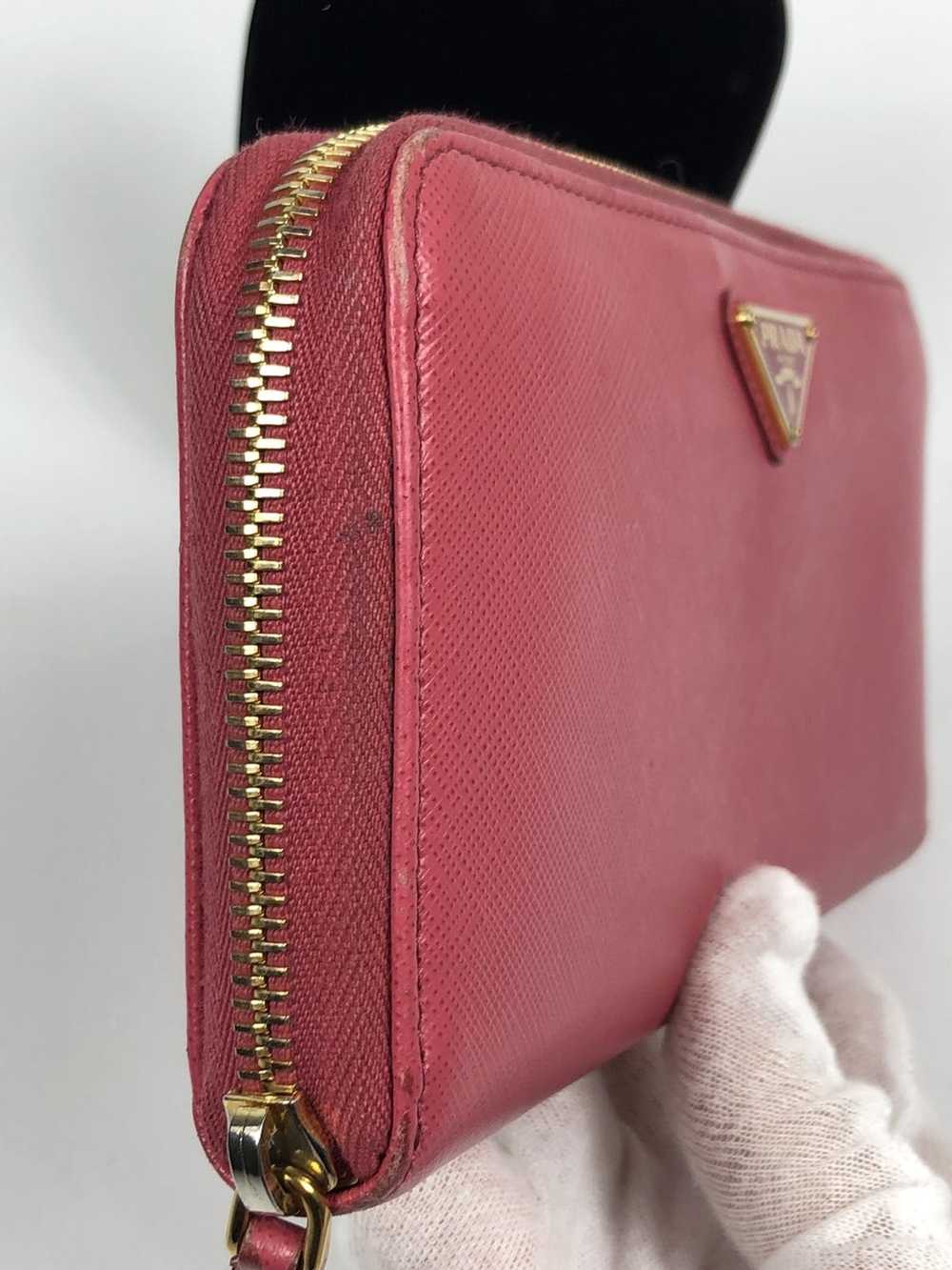 Prada Prada saffiano leather zippy wallet - image 6