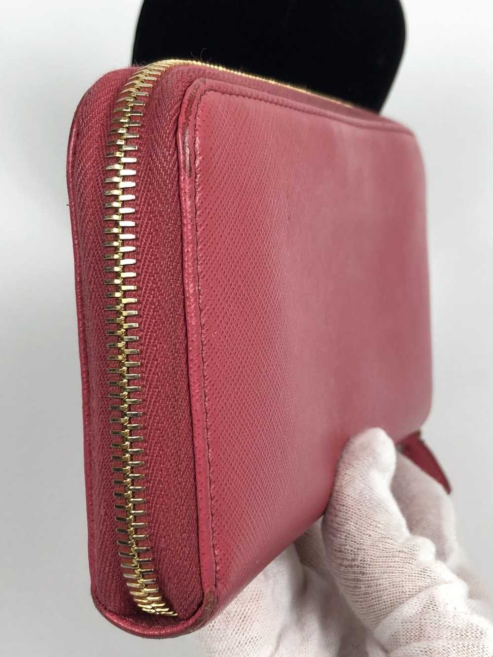 Prada Prada saffiano leather zippy wallet - image 7