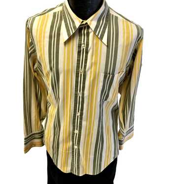 John Weitz Vtg 70's John Weitz Yellow Stripe Mod D