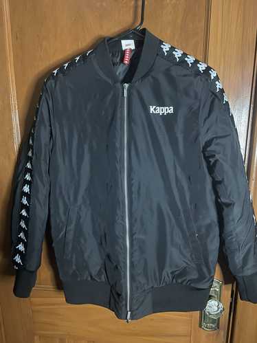 Banda Bawer KAPPA Retro 90s Logo Bomber Jacket in Black