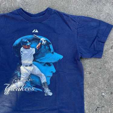 New York Yankees Derek Jeter Jersey Retirement Men's Blue Large T-Shirt  Tagless