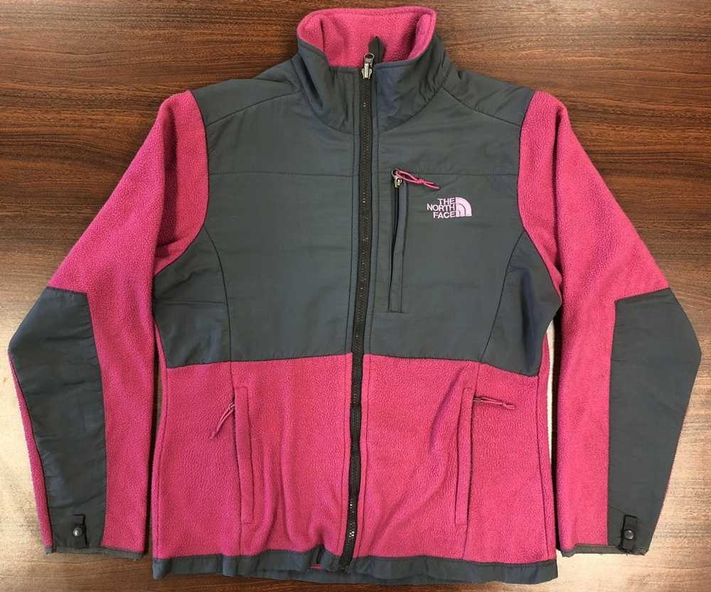 The North Face Vtg The North Face Womens Gray+Pin… - image 1