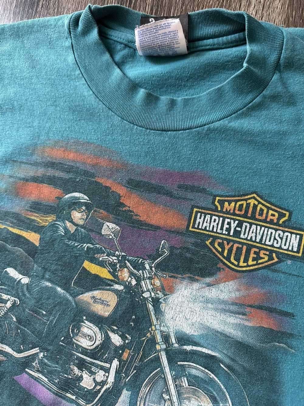 Harley Davidson Vintage 90s Harley Davidson Ridin… - image 3