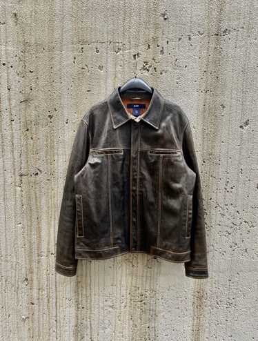 Gap Vintage GAP Brown Leather Jacket