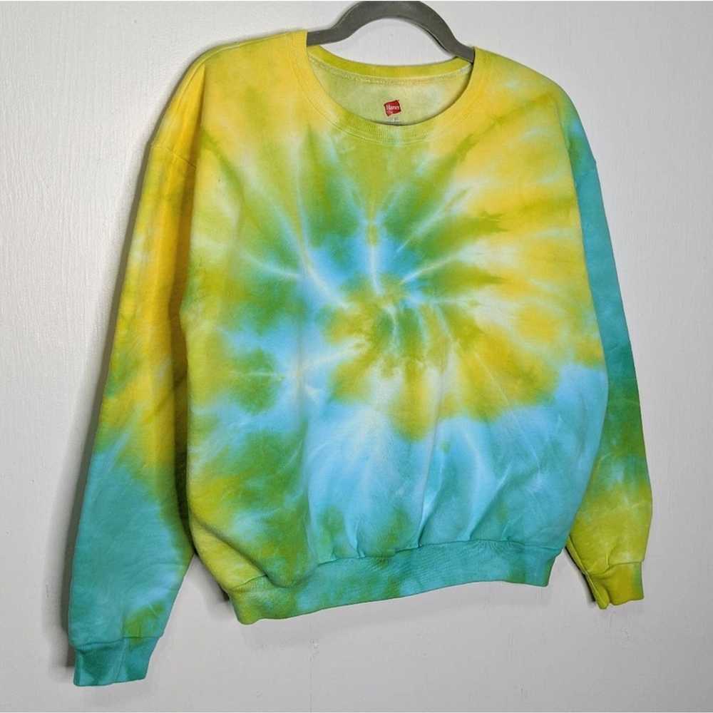 Hanes Tie Dye Swirl Custom Hanes Crewneck Sweatsh… - image 5