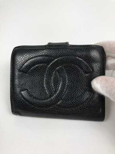 Chanel Chanel cc caviar bifold wallet