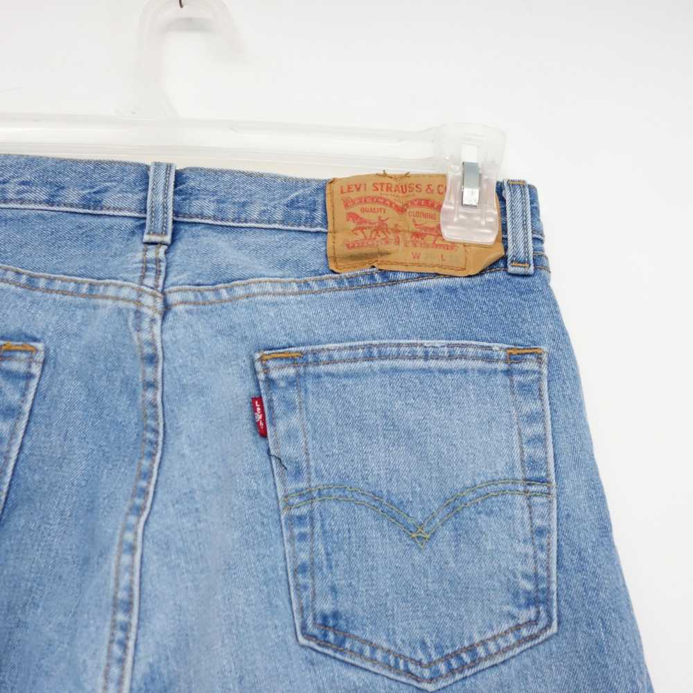 Levi's Ripped 501 '93 Button Fly Straight Leg Den… - image 2