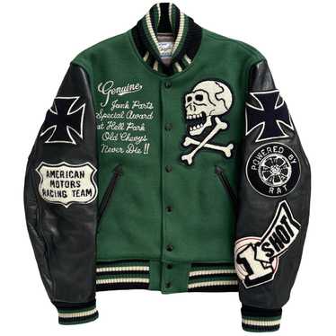 Whitesville Varsity Jacket Men's Letterman Jacket Melton x Leather Awa –  RODEO-JAPAN Pine-Avenue Clothes shop