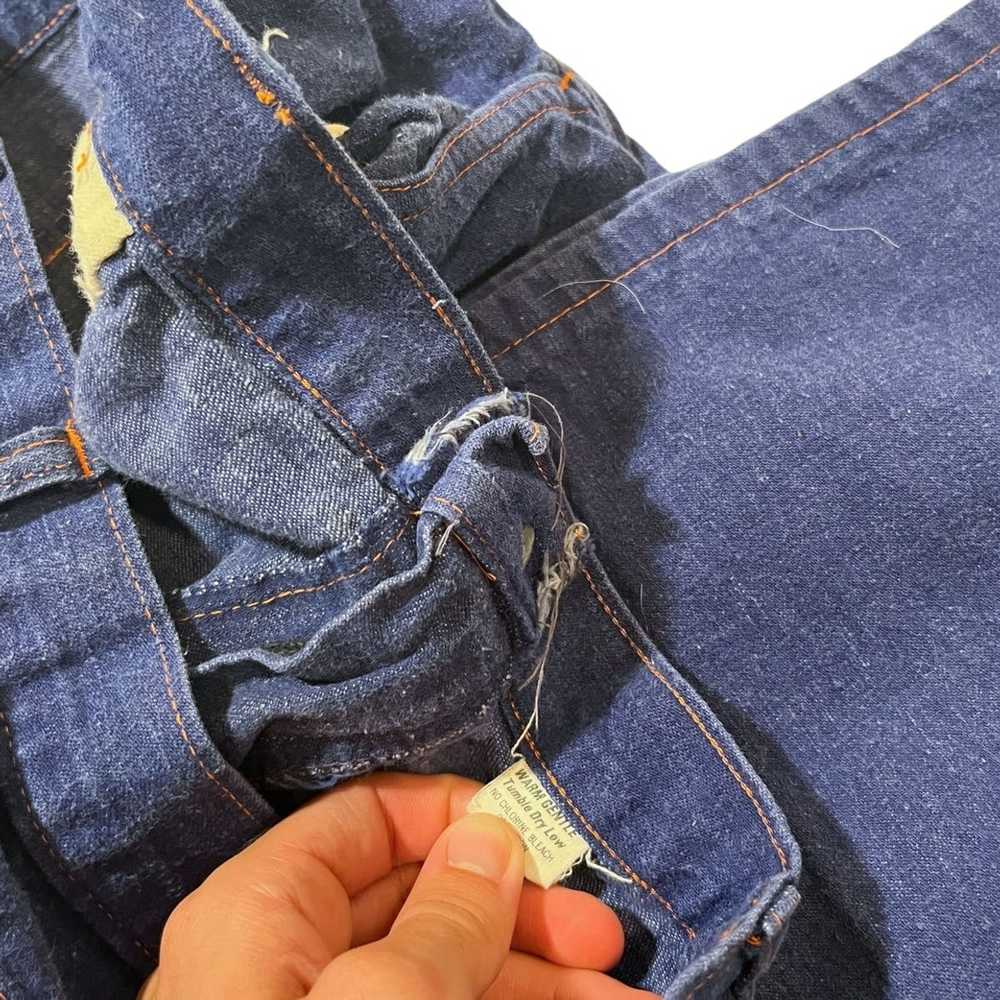 Made In Usa × Vintage 60s Indigo Flare Jeans - image 5