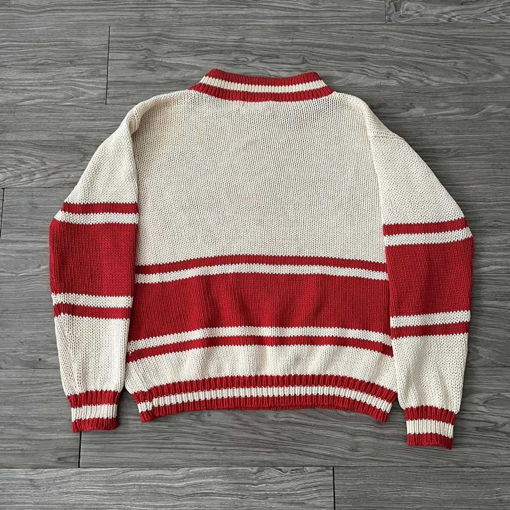 Vintage Vintage knitted double pocket sweater - image 4