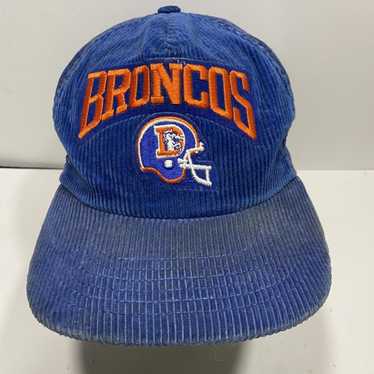 Vintage NFL, Denver Broncos corduroy snapback hat, good condition 80s cap  AJD pro line nfl football sports hat with straps in good condition blue  denv for Sale in Unm, NM - OfferUp