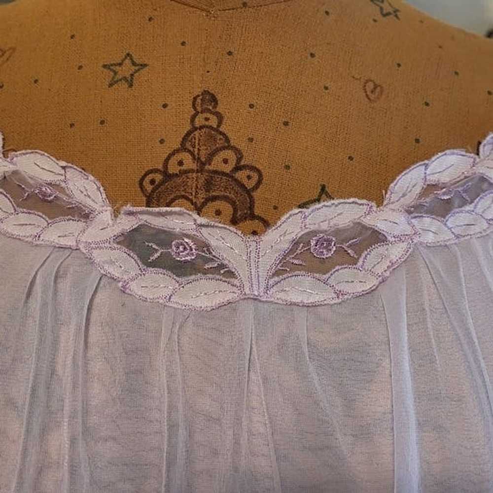 Other Cute vintage light pink sheer night gown - image 7