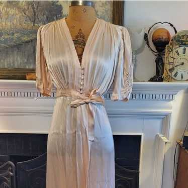 Other Beautiful 1920s dressing gown Pink size S/M - image 1