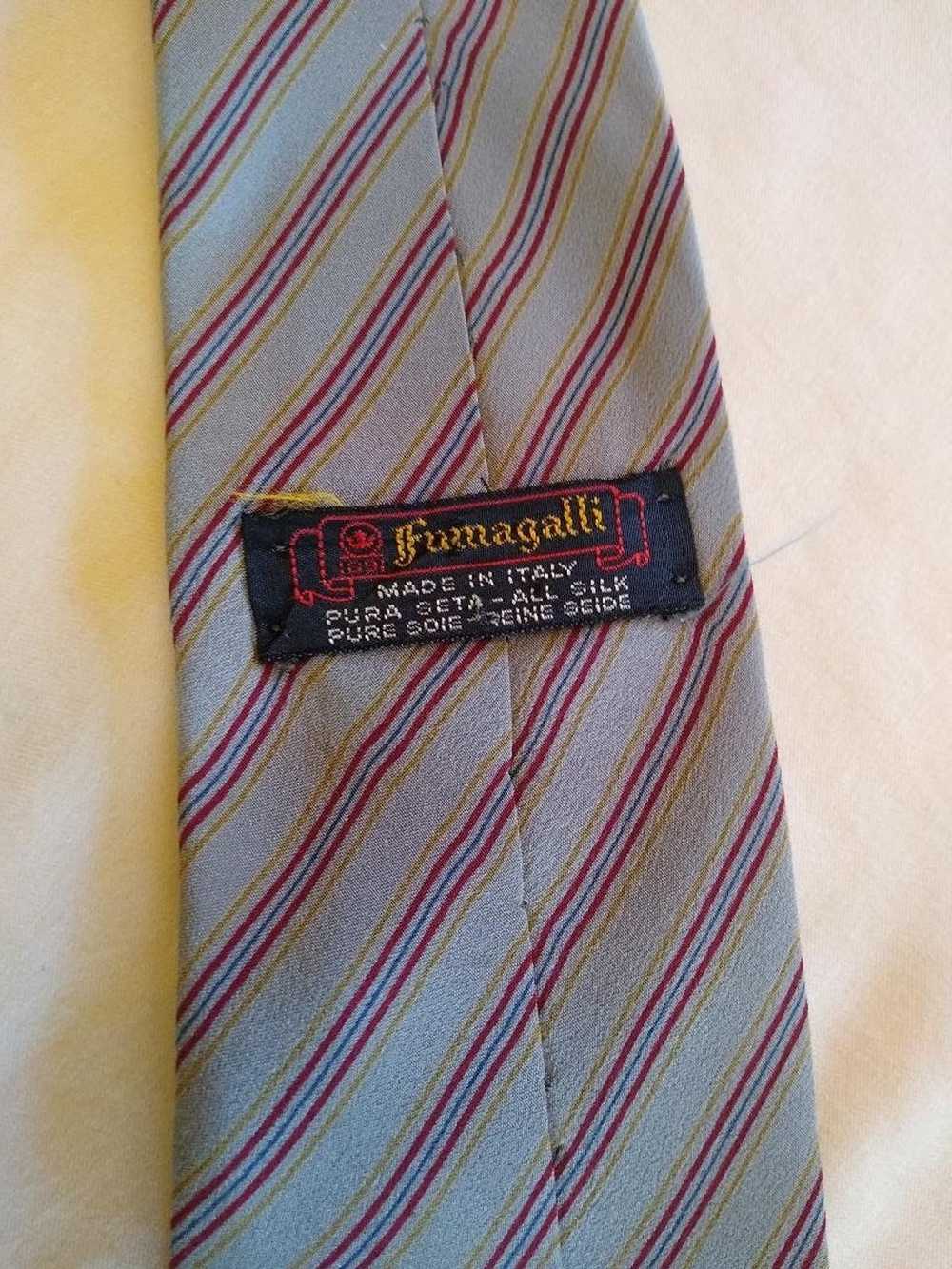 Fumagalli Vintage Fumagalli 100% Silk Striped Nec… - image 3