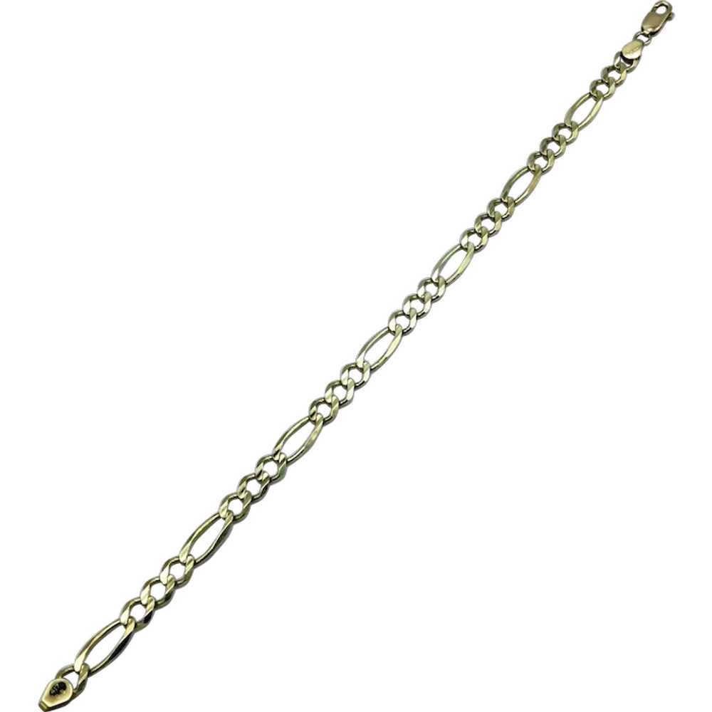 10K 9.5'' Figaro Link Bracelet - image 1