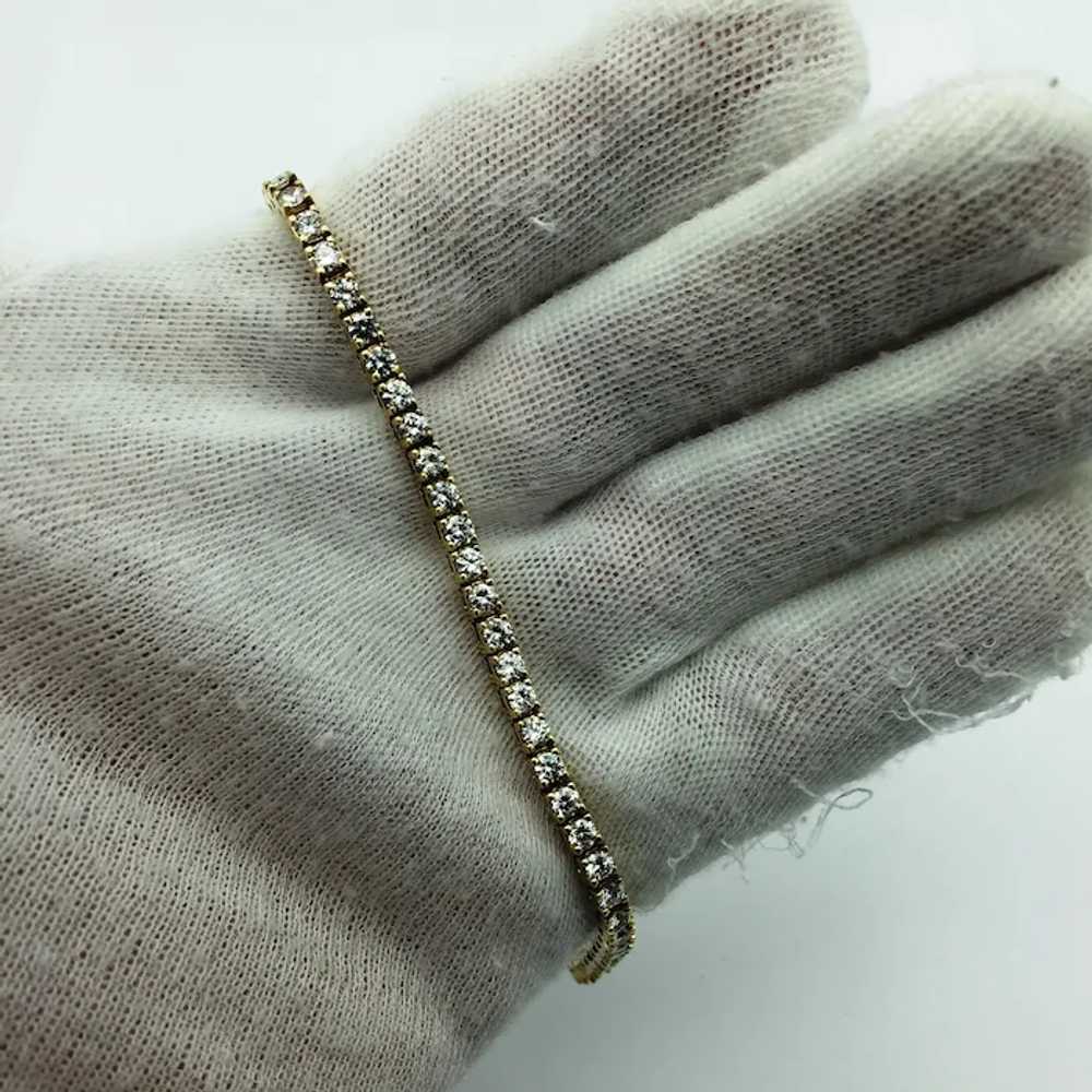 14K 7'' 6 CTW Diamond Tennis Bracelet - image 9