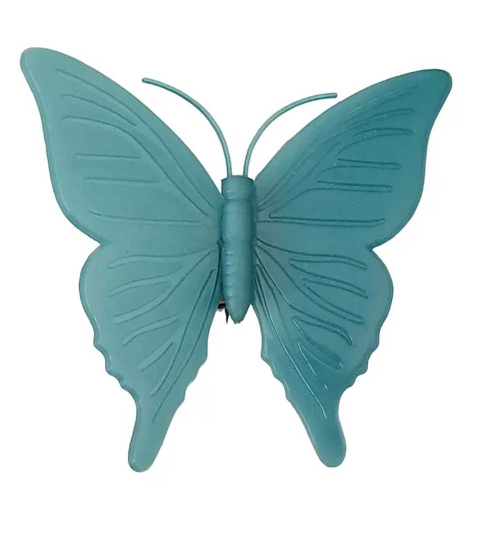 KD Denmark Blue Early Plastic Butterfly Pin, Sign… - image 8