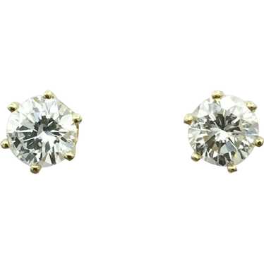 14k 1 CTW Diamond Stud Earrings - image 1