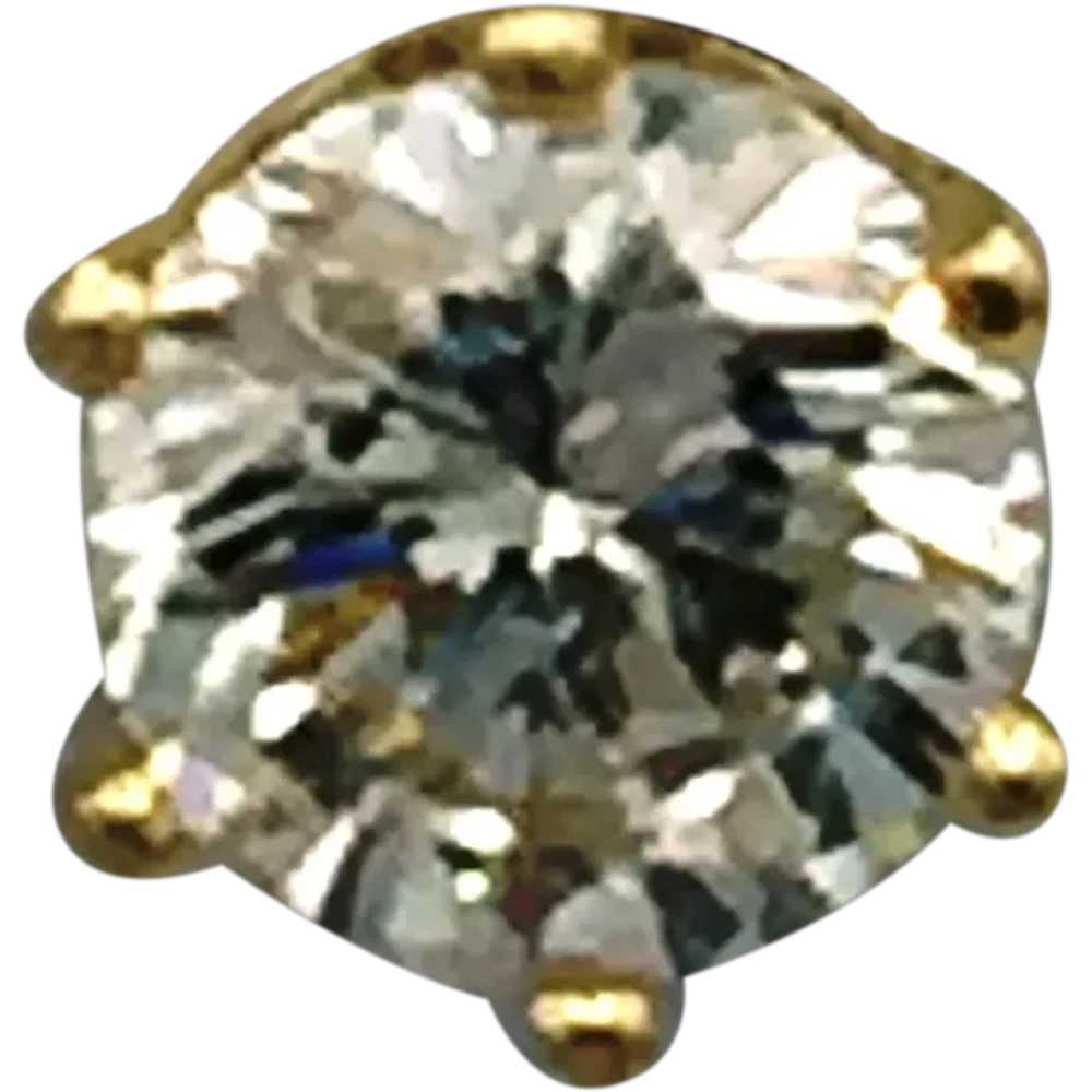 14k 1 CTW Diamond Stud Earrings - image 3