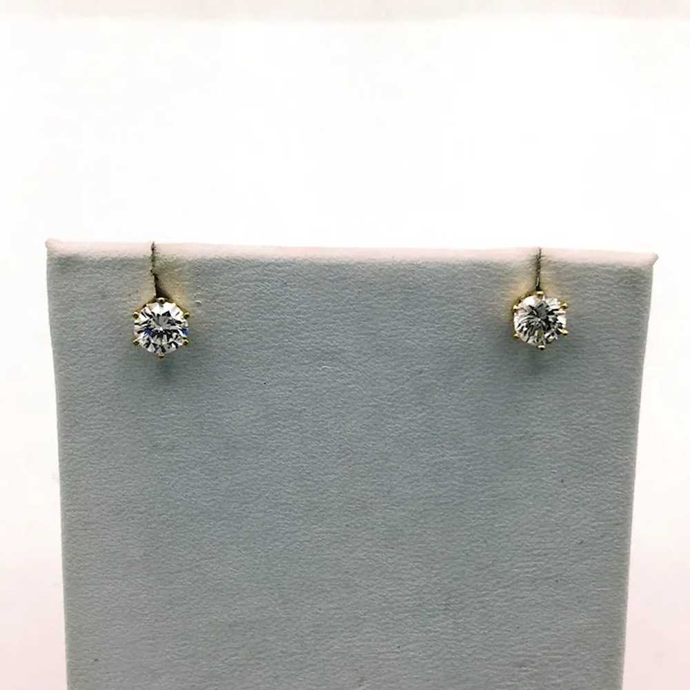 14k 1 CTW Diamond Stud Earrings - image 4