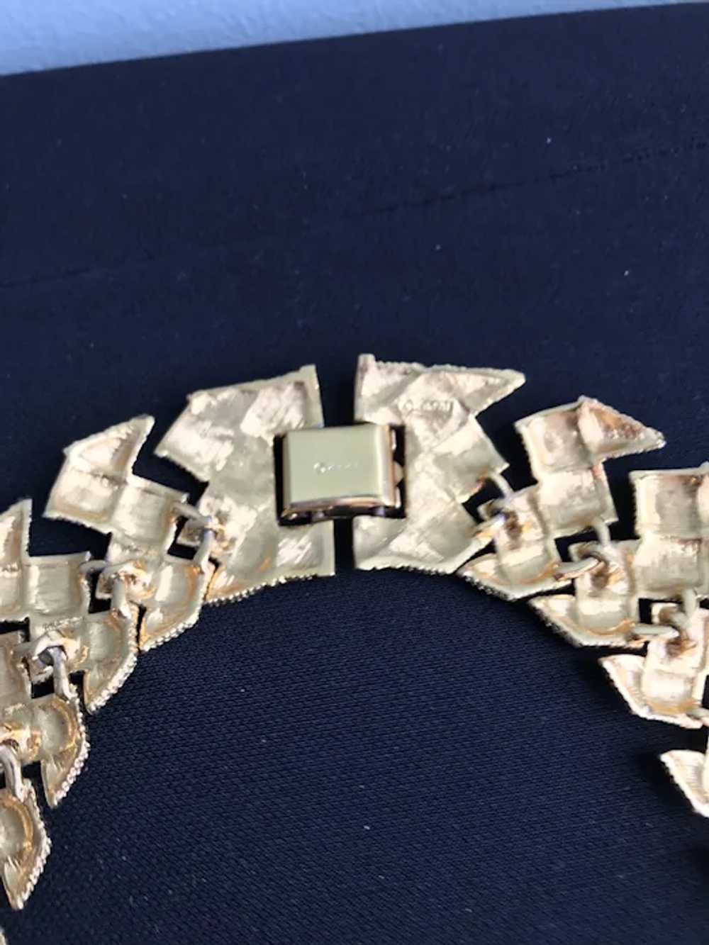 Signed Napier Wide Collar Necklace - image 4
