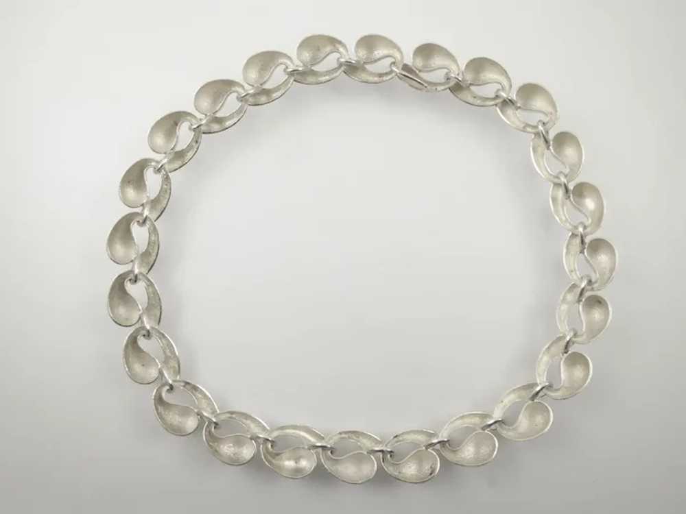 Charles Krypell Sculptural Silver Necklace - image 3