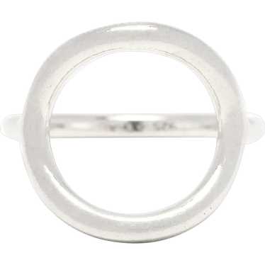 Simple Open Circle Ring, Sterling Silver, Ring Siz