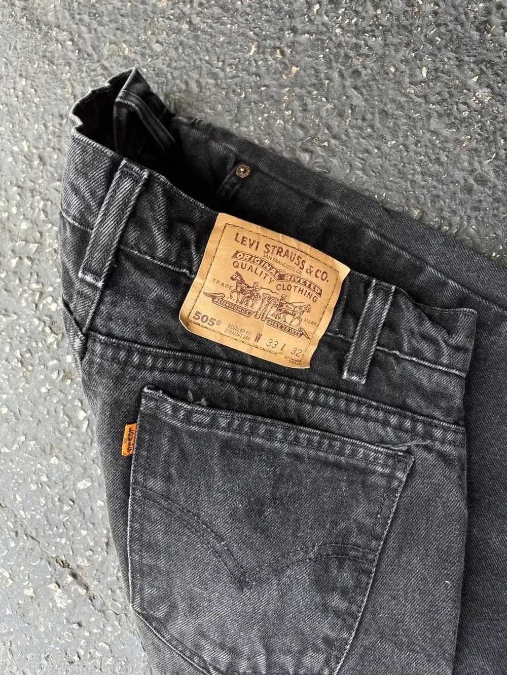 Levi's Vintage Clothing Vintage Black Orange Tab … - image 3