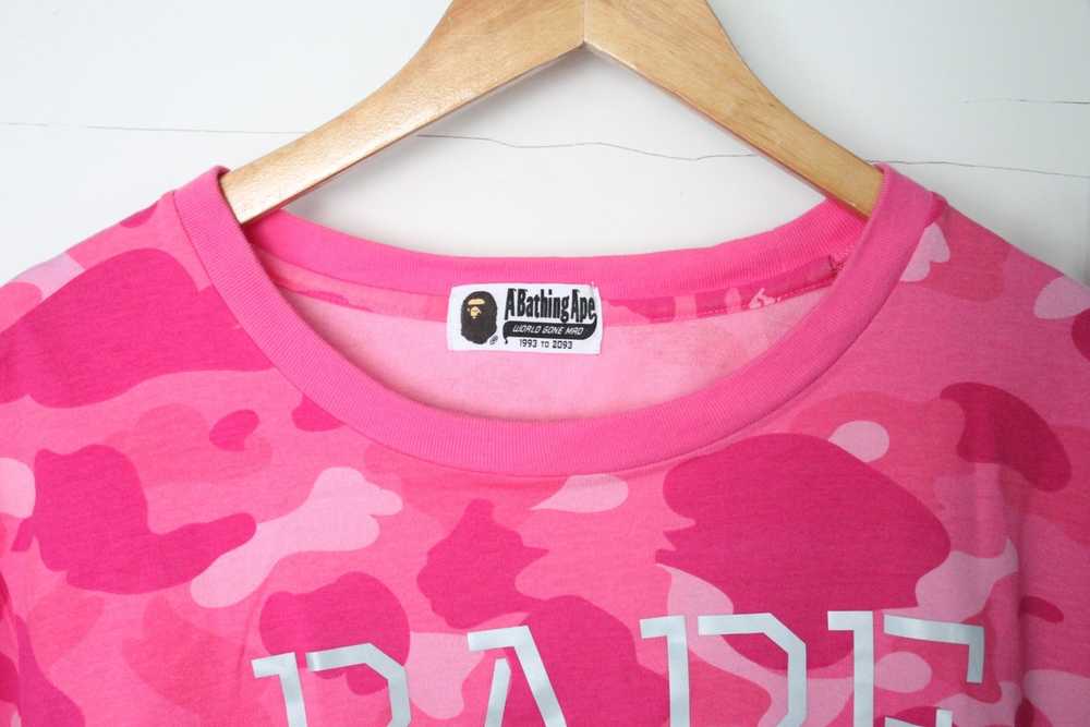 Bape Reflective Logo Pink 1st Camo T-shirt - image 3