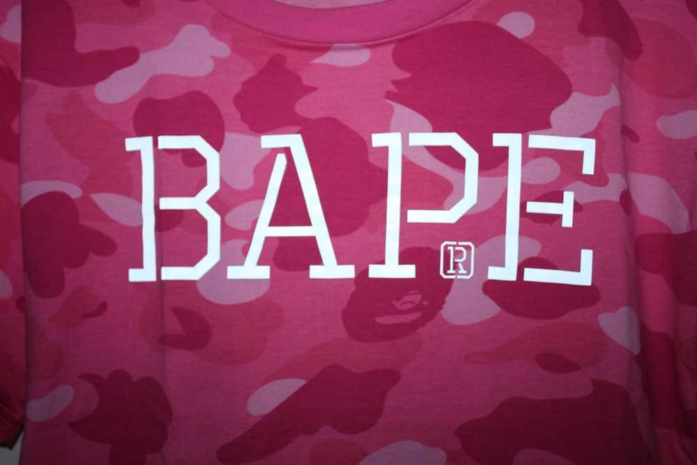 Bape Reflective Logo Pink 1st Camo T-shirt - image 5