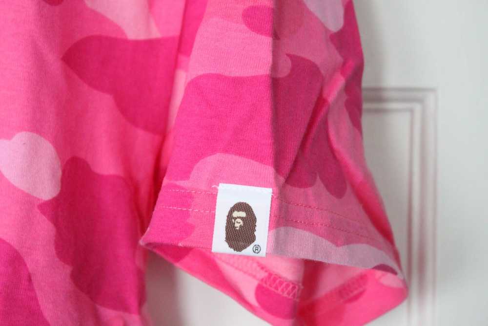 Bape Reflective Logo Pink 1st Camo T-shirt - image 7