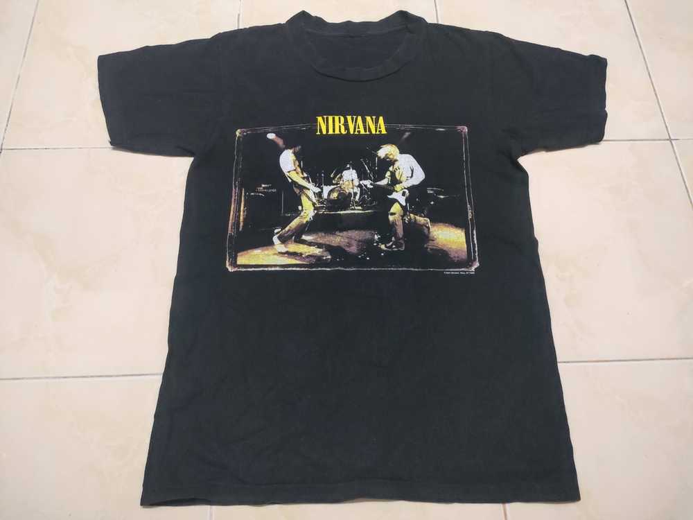 Nirvana × Rock T Shirt × Vintage Vintage 90s Nirvana … - Gem